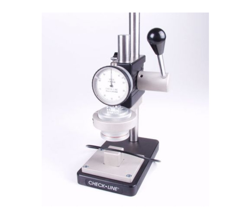 <b>Banc de test PTS-HP</b><br><br>Bloc, entaillé en V, en option, est conçu pour attacher les objets cylindriques