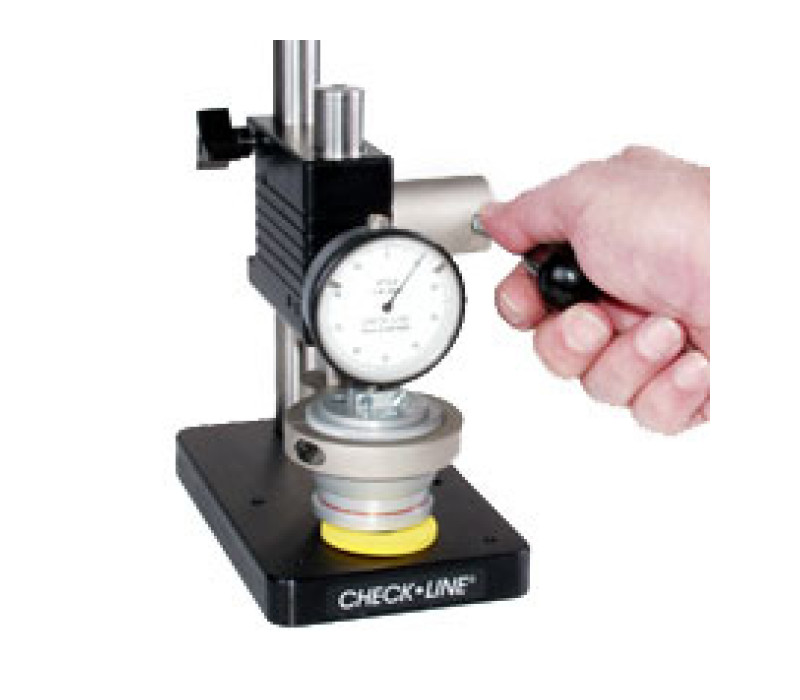 <b> Banc de test PTS-HP </b><br><br>Mesure d’échantillon en caoutchouc