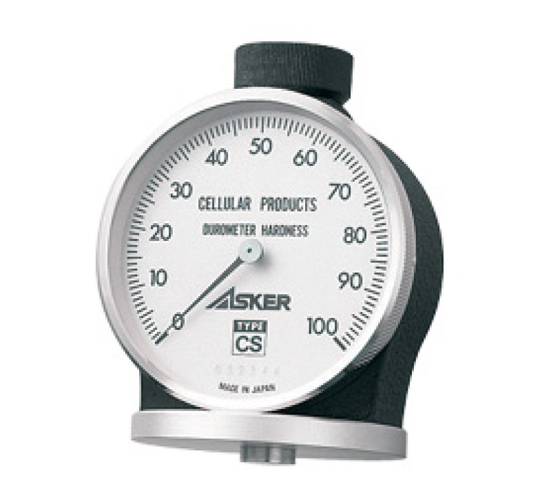 Le duromètre de type Asker D pour le caoutchouc dur (dureté élevée) et plastiques, comme indiqué dans les normes JIS, K 6253, ASTM D 2240, ISO 7619, DIN53505, etc.
