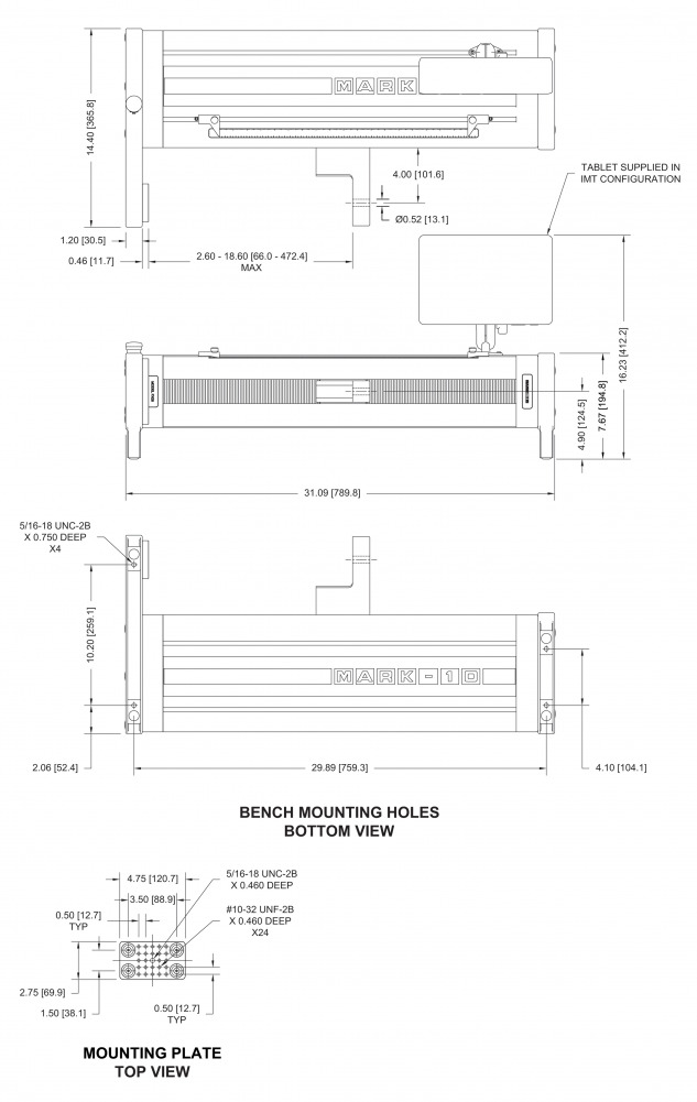 Dimensions-F105 / F305 / F505 / F505H