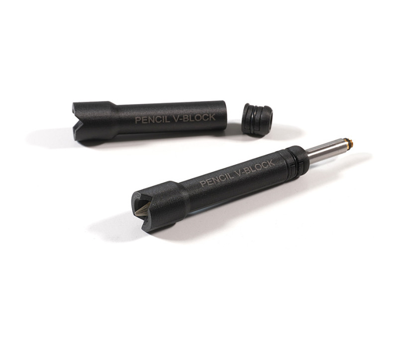 Accessoire en bloc en “V” pour transducteurs crayon