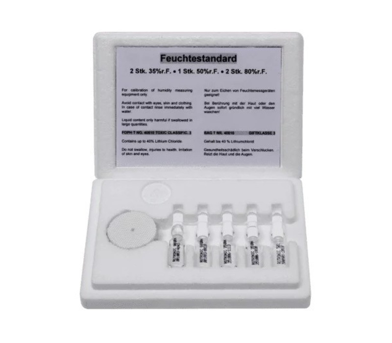 138112 - RH-CAL-AMPVAR - Ampoules d'étalonnage certifiées 2x35%, 1x50%, 2x80%