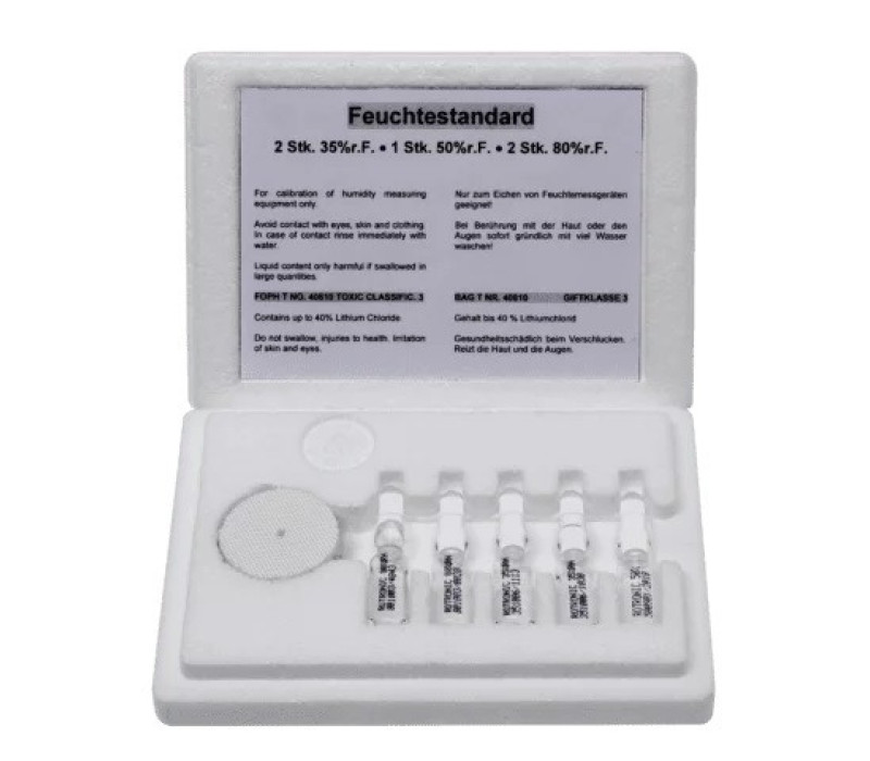 138112 - RH-CAL-AMPVAR - Ampoules d'étalonnage certifiées 2x35%, 1x50%, 2x80%