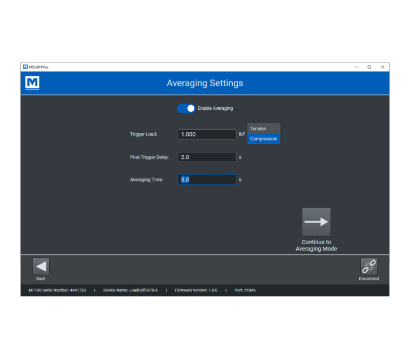 Configuration facile des paramètres de base tels que l’unité de mesure et le mode de mesure