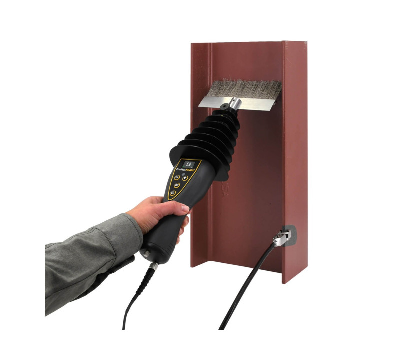 Contrôle haute tension d'un revêtement sur une poutrelle en acier à profil en I PosiTest HHD C