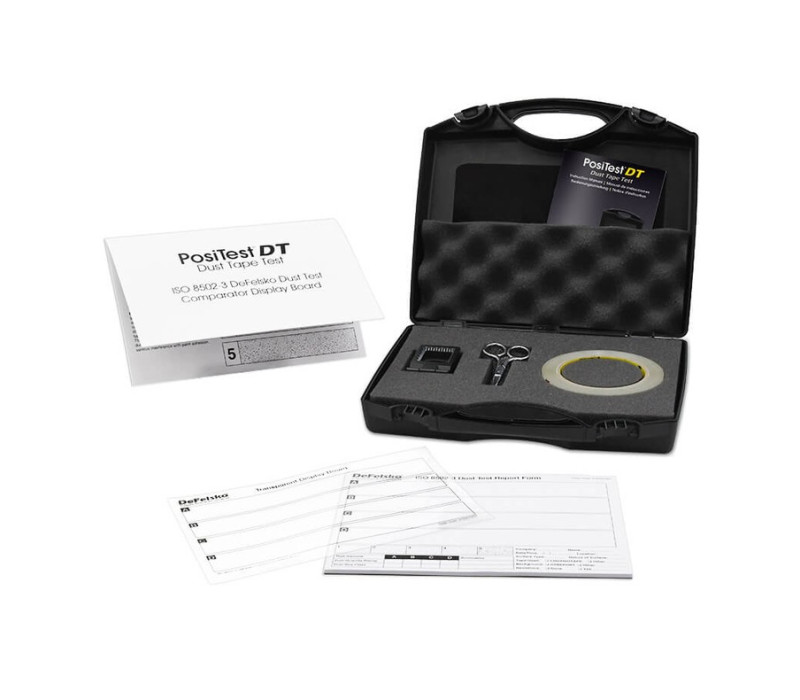 Kit de test de poussière PosiTest DT avec Dust Test Comparator, plaques d’affichage, formulaires de rapport et mallette